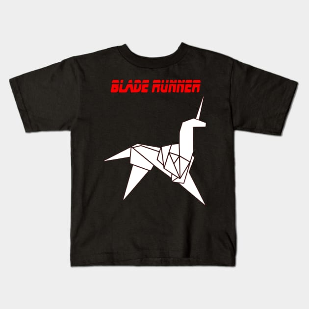 Blade Runner Origami Kids T-Shirt by OtakuPapercraft